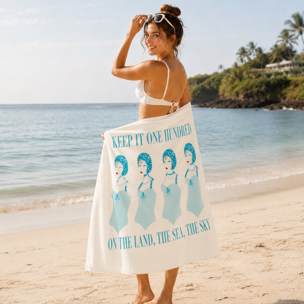 Taylor Swift Beach Towel Cream Fate of Ophelia Showgirl 70x35 NEW